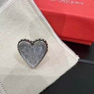 James Avery Retired Heart and Tulips Ring Sz 7